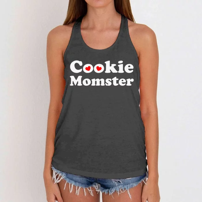 For baker Moms scout Moms Cookie Momster Mother's Day Women's Knotted Racerback Tank