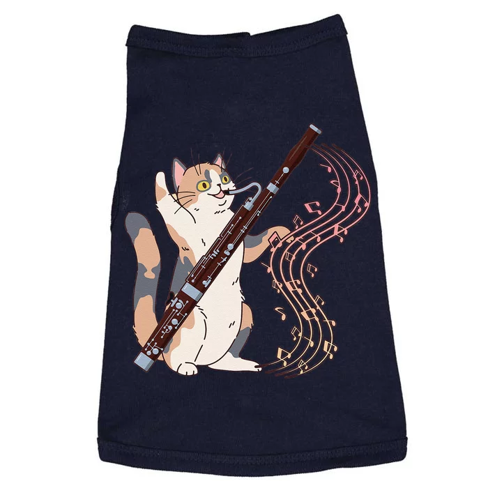 Funny Bassoonist Music Orchestra Cat Playing Bassoon Doggie Tank