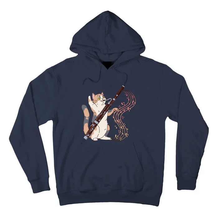 Funny Bassoonist Music Orchestra Cat Playing Bassoon Tall Hoodie