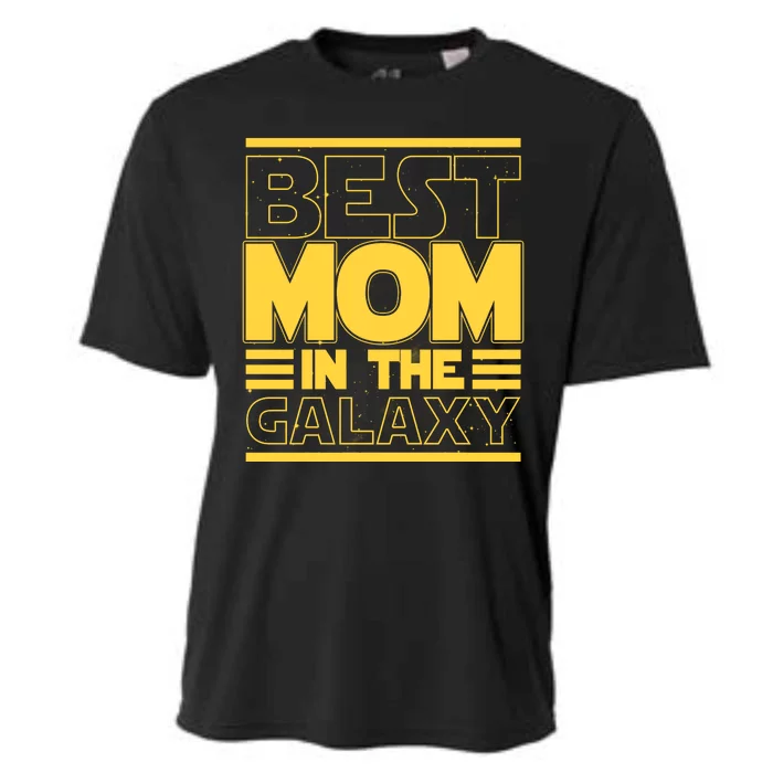 Funny Best Mom In The Galaxy SciFi Fan Cooling Performance Crew T-Shirt