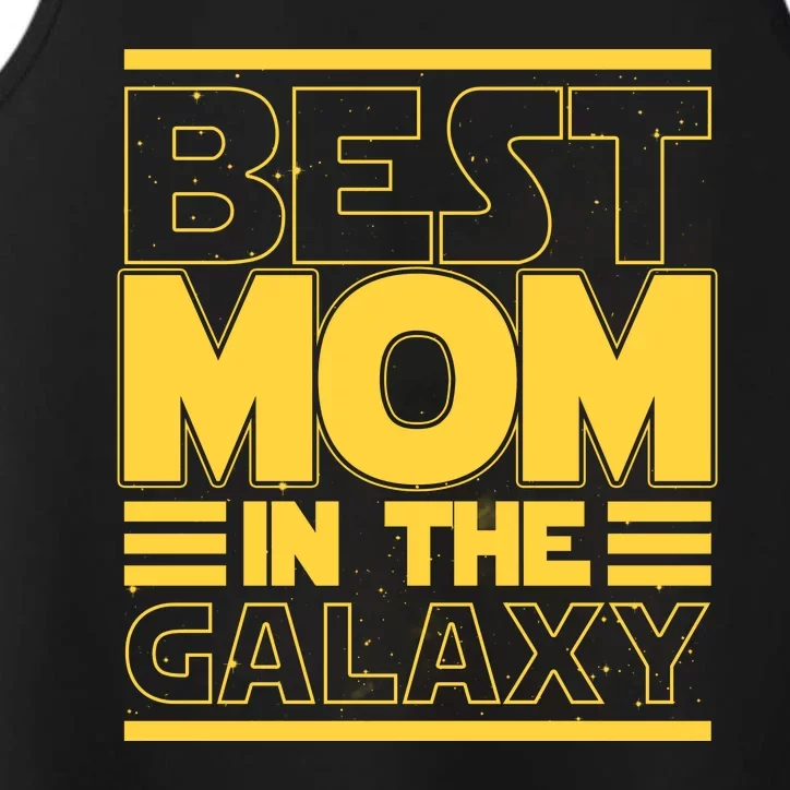 Funny Best Mom In The Galaxy SciFi Fan Performance Tank