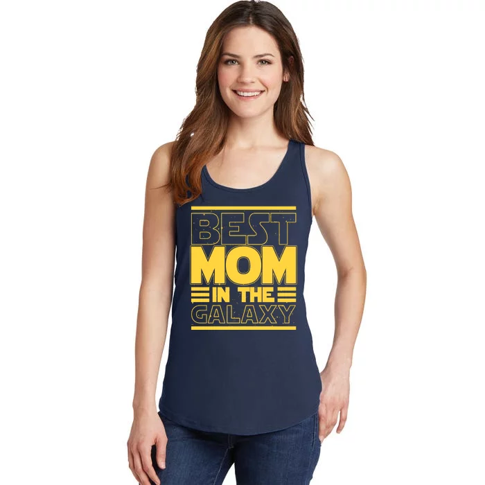 Funny Best Mom In The Galaxy SciFi Fan Ladies Essential Tank