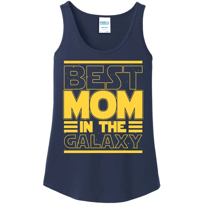 Funny Best Mom In The Galaxy SciFi Fan Ladies Essential Tank