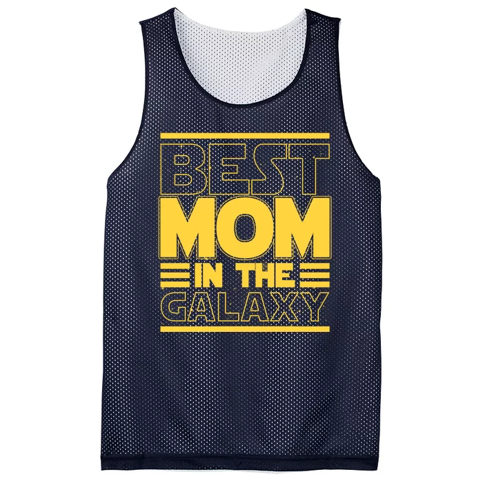 Funny Best Mom In The Galaxy SciFi Fan Mesh Reversible Basketball Jersey Tank