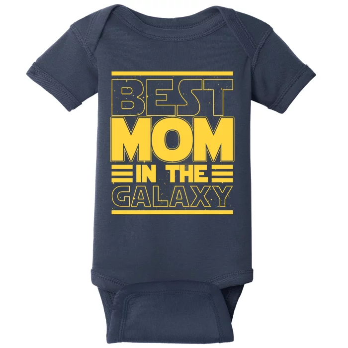 Funny Best Mom In The Galaxy SciFi Fan Baby Bodysuit