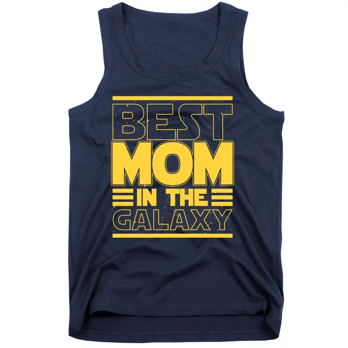 Funny Best Mom In The Galaxy SciFi Fan Tank Top