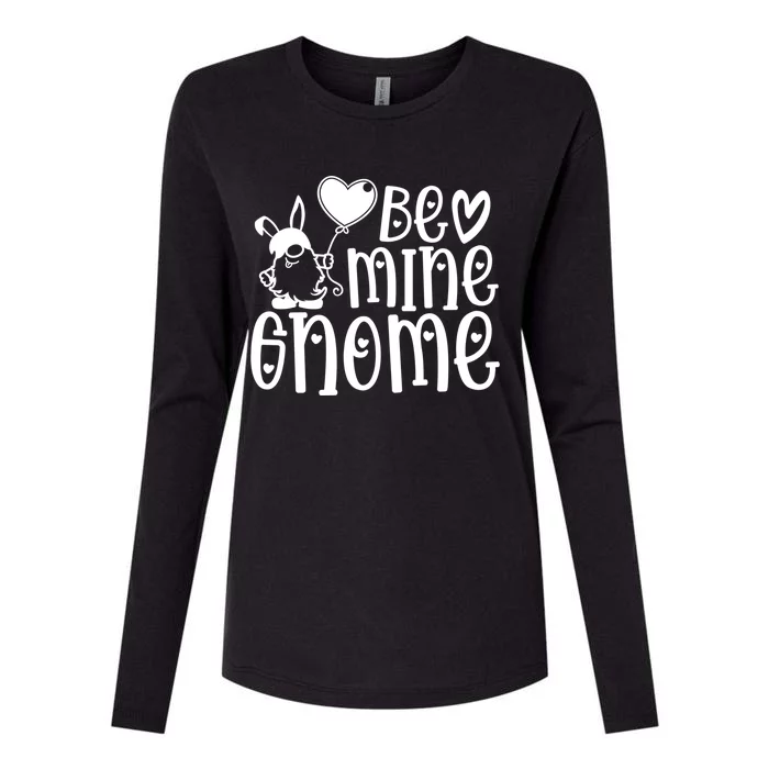 Funny Be Mine Gnome Valentine’s Day Graphic Meaningful Gift Womens Cotton Relaxed Long Sleeve T-Shirt