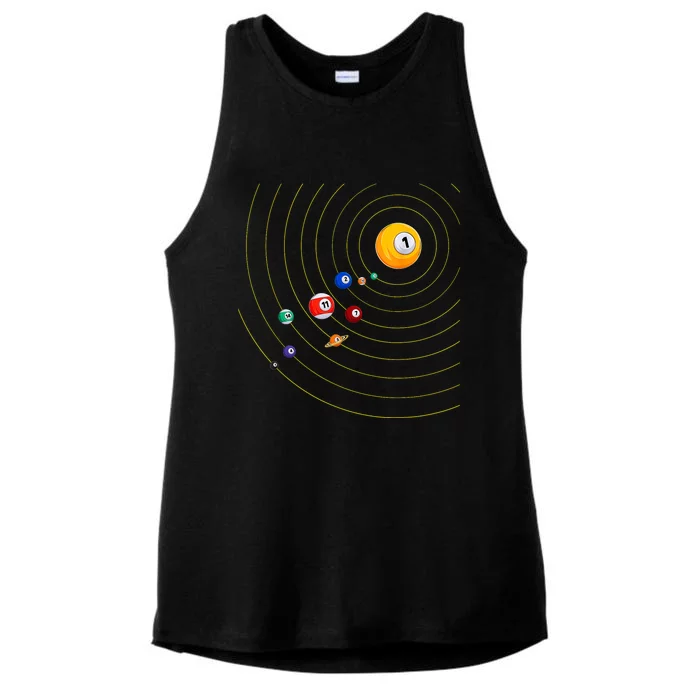 Funny Billiard My Universe Pool Billiard Sport Gift Ladies Tri-Blend Wicking Tank