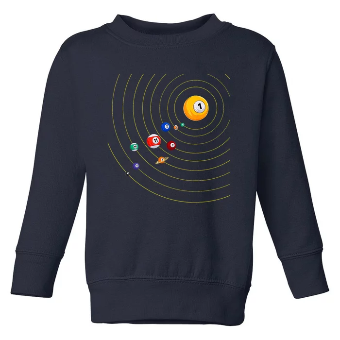 Funny Billiard My Universe Pool Billiard Sport Gift Toddler Sweatshirt