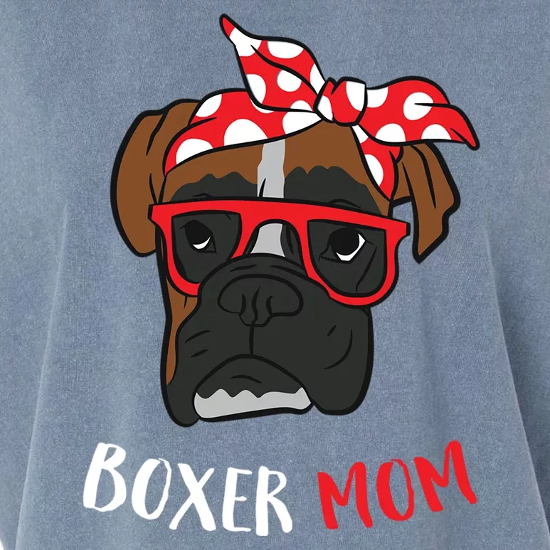 Funny Boxer Mom For Lover Boxer Dogs Gift Garment-Dyed Women's Muscle Tee