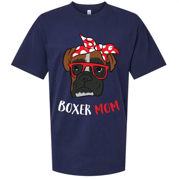 Funny Boxer Mom For Lover Boxer Dogs Gift Sueded Cloud Jersey T-Shirt