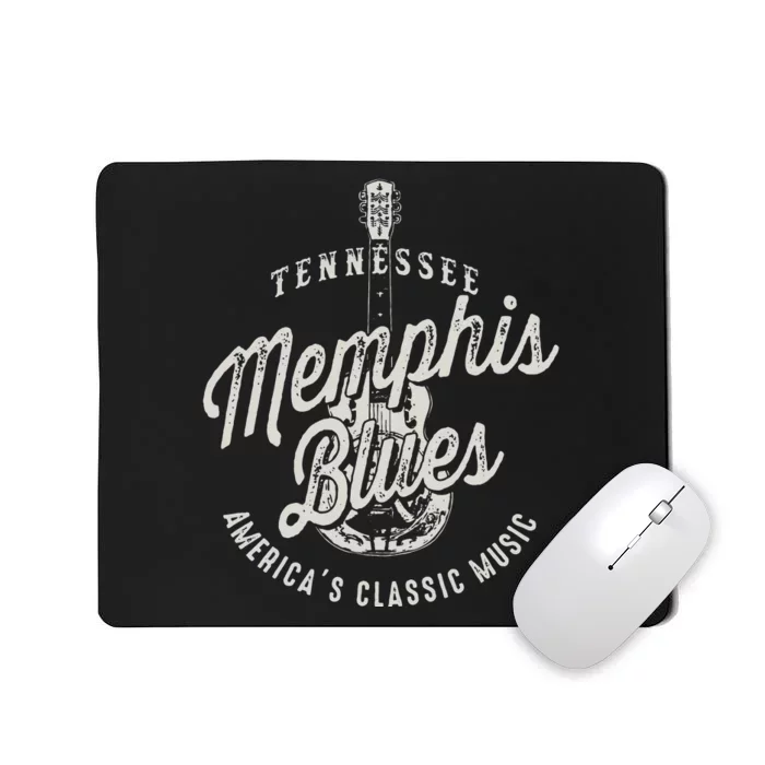 funny Blues Music USA Guitar Vintage Mousepad