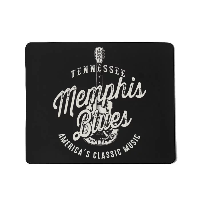 funny Blues Music USA Guitar Vintage Mousepad