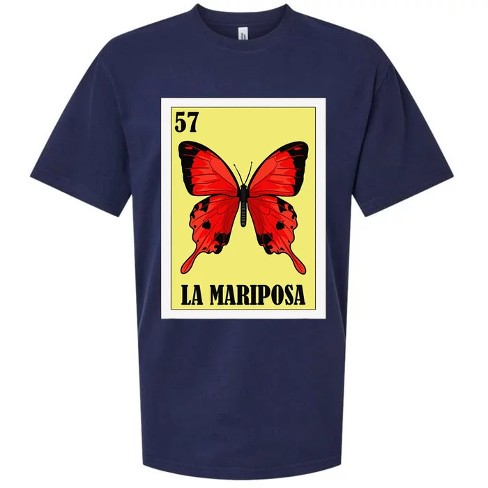 Funny Butterfly Mexican Design La Mariposa Sueded Cloud Jersey T-Shirt