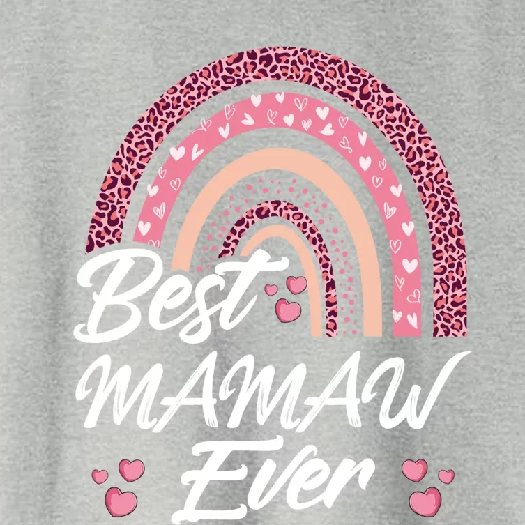 Funny Best Mamaw Ever Rainbow Cute Mothers Day Gift Women's Crop Top Tee