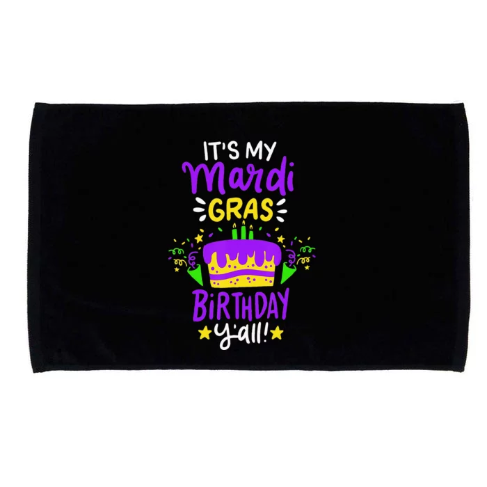 funny Birthday Mardi Gras Party Gift Microfiber Hand Towel