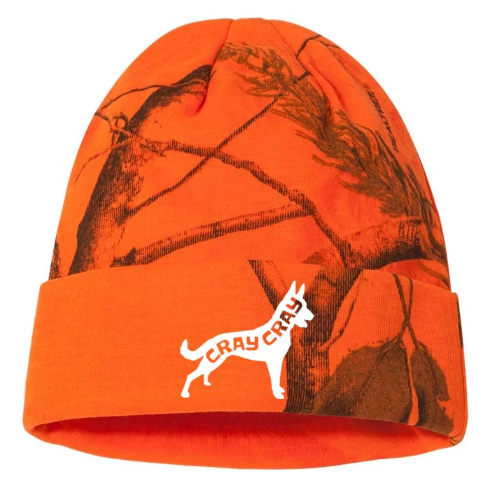 Funny Belgian Malinois Cray Cray Dog Kati - 12in Camo Beanie