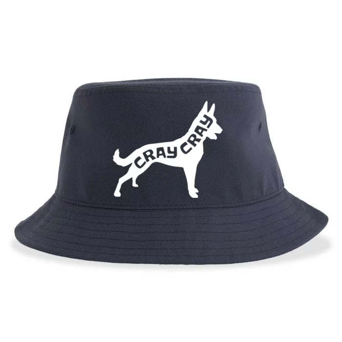 Funny Belgian Malinois Cray Cray Dog Sustainable Bucket Hat