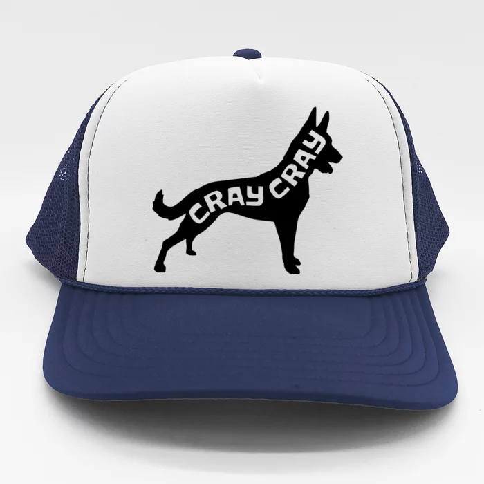 Funny Belgian Malinois Cray Cray Dog Trucker Hat