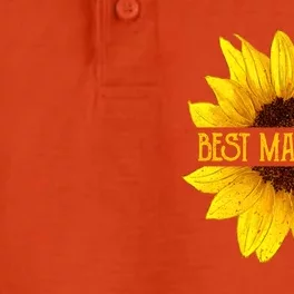 Funny Best Mami Ever Sunflower Fun Grandma Gift Dry Zone Grid Performance Polo