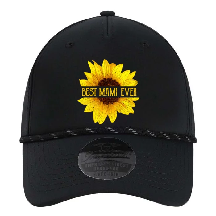 Funny Best Mami Ever Sunflower Fun Grandma Gift Performance The Dyno Cap