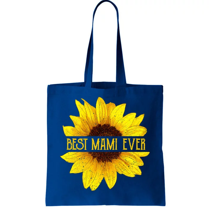 Funny Best Mami Ever Sunflower Fun Grandma Gift Tote Bag