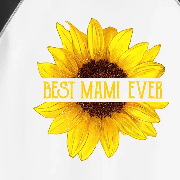 Funny Best Mami Ever Sunflower Fun Grandma Gift Toddler Fine Jersey T-Shirt