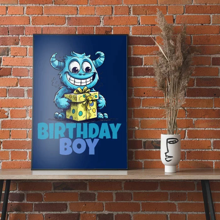 Funny Birthday Monster Party Poster