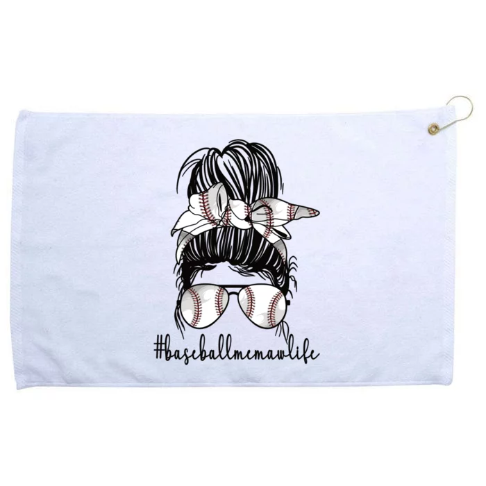 Funny Baseball Memaw Life Baseball Player Memaw Gift Grommeted Golf Towel