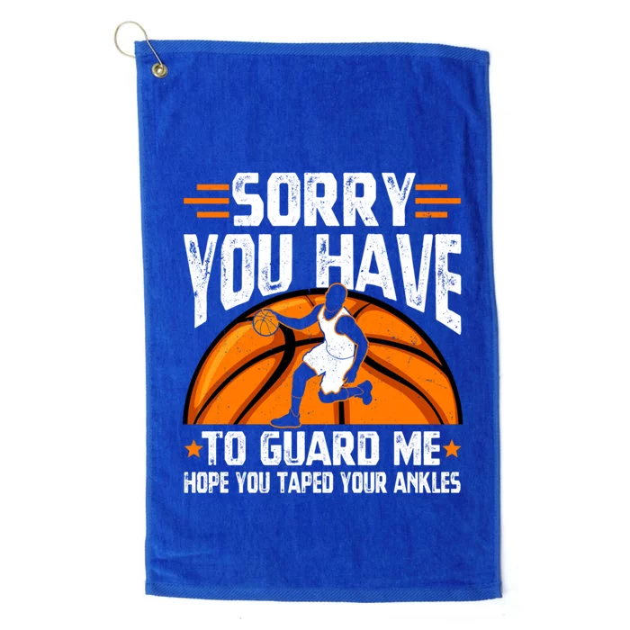 Funny Basketball Mom Dad Basketball Player Gift Platinum Collection Golf Towel