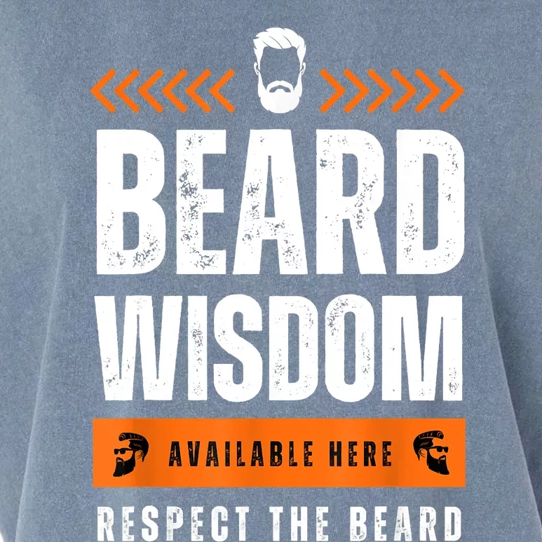 Funny Bearded Man Gift Tee Epic Beard Wisdom Available Here Garment-Dyed Women's Muscle Tee