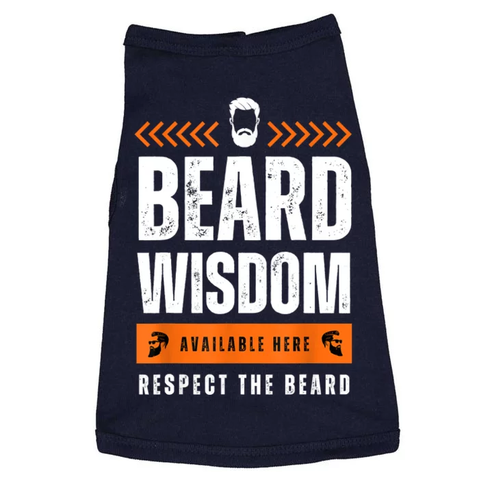 Funny Bearded Man Gift Tee Epic Beard Wisdom Available Here Doggie Tank