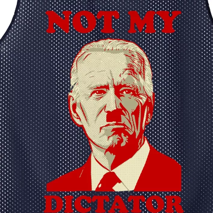 FJB Biden Not My Dictator 1 Mesh Reversible Basketball Jersey Tank