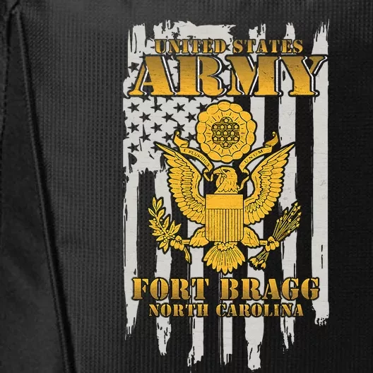 Fort Bragg North Carolina US Army American Flag City Backpack