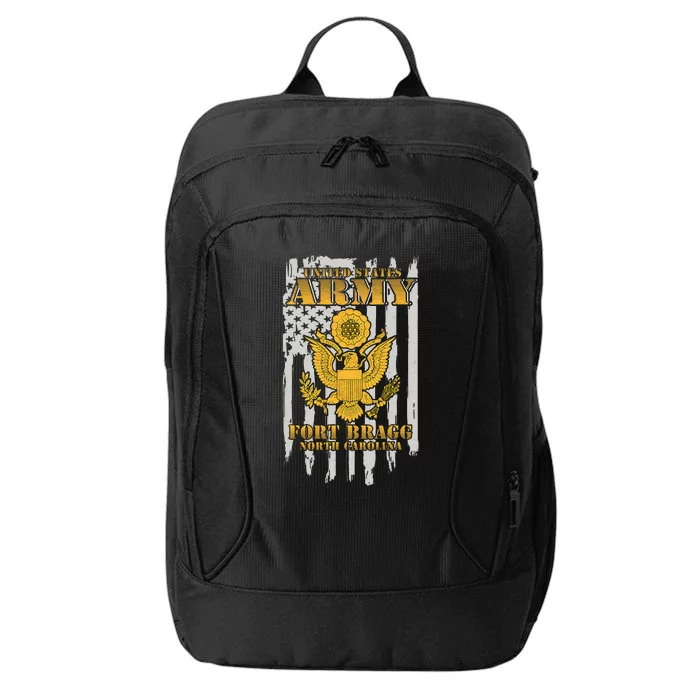 Fort Bragg North Carolina US Army American Flag City Backpack