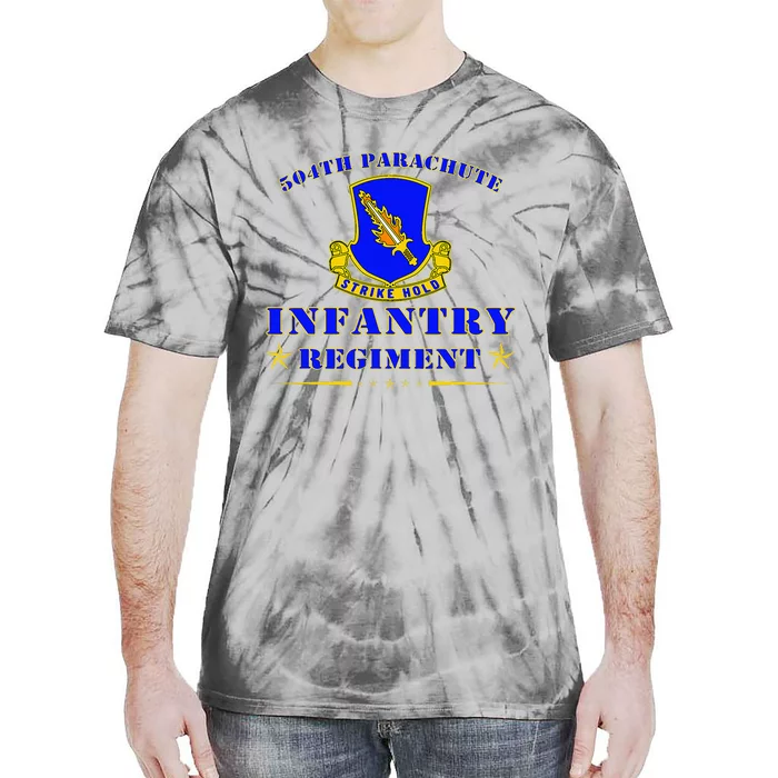 Fort Bragg North Carolina 504th Parachute Infantry Regiment Tie-Dye T-Shirt