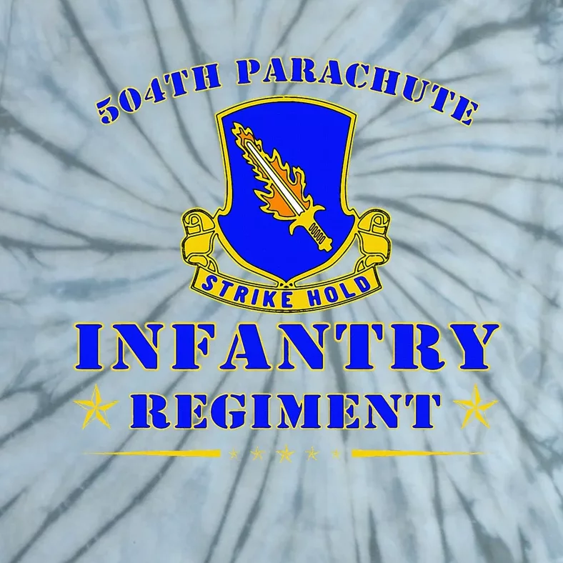 Fort Bragg North Carolina 504th Parachute Infantry Regiment Tie-Dye T-Shirt