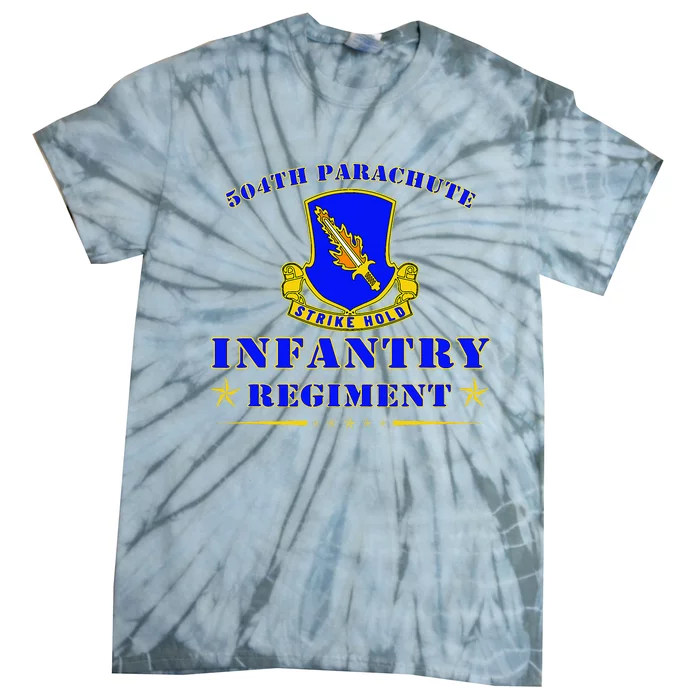 Fort Bragg North Carolina 504th Parachute Infantry Regiment Tie-Dye T-Shirt