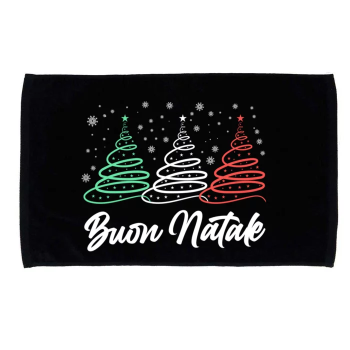 Funny Buon Natale Italy Pride Xmas Holiday Italian Christmas Gift Microfiber Hand Towel