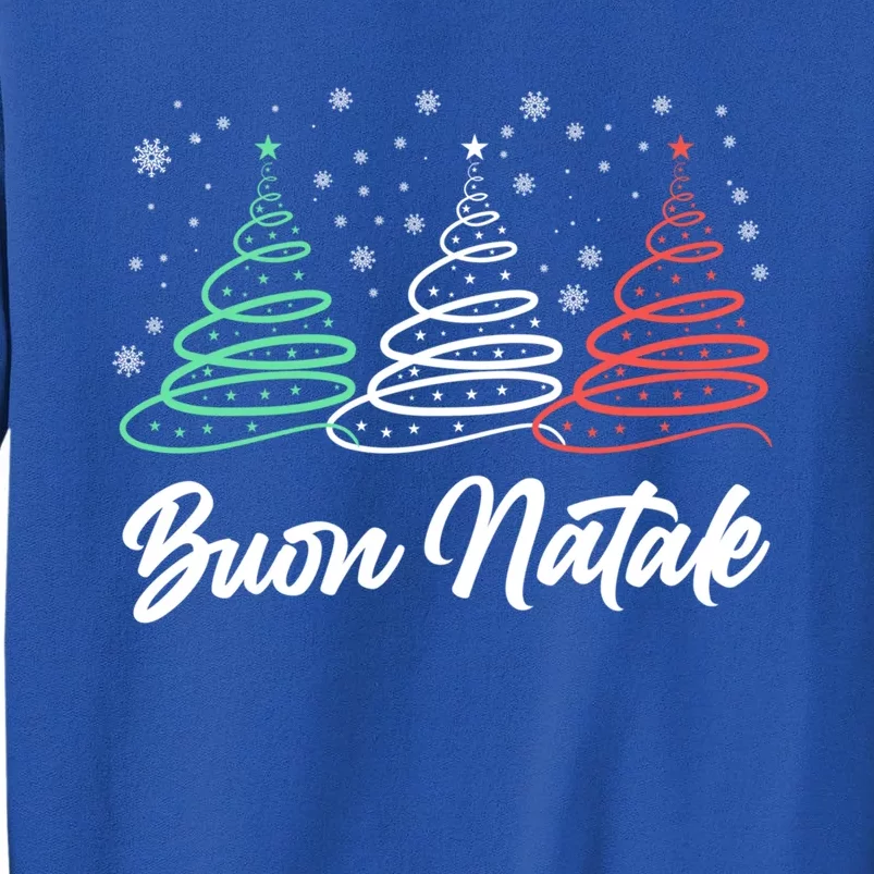 Funny Buon Natale Italy Pride Xmas Holiday Italian Christmas Gift Tall Sweatshirt