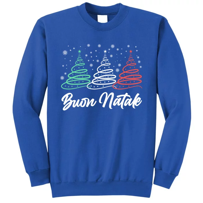 Funny Buon Natale Italy Pride Xmas Holiday Italian Christmas Gift Tall Sweatshirt