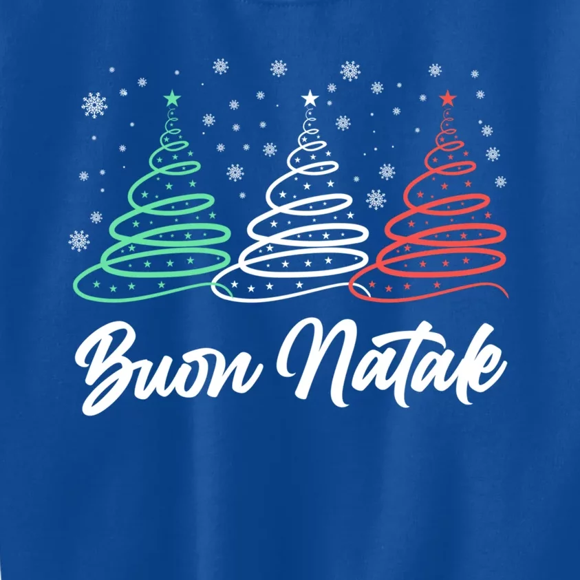 Funny Buon Natale Italy Pride Xmas Holiday Italian Christmas Gift Kids Sweatshirt