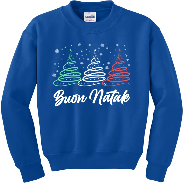 Funny Buon Natale Italy Pride Xmas Holiday Italian Christmas Gift Kids Sweatshirt