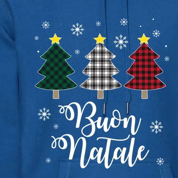 Funny Buon Natale Italy Xmas Holiday Italian Christmas Tree Great Gift Premium Hoodie