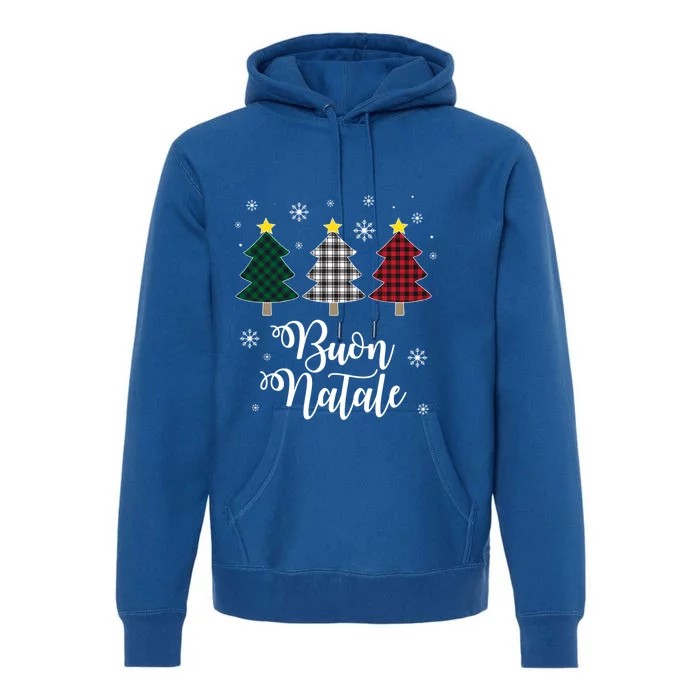 Funny Buon Natale Italy Xmas Holiday Italian Christmas Tree Great Gift Premium Hoodie