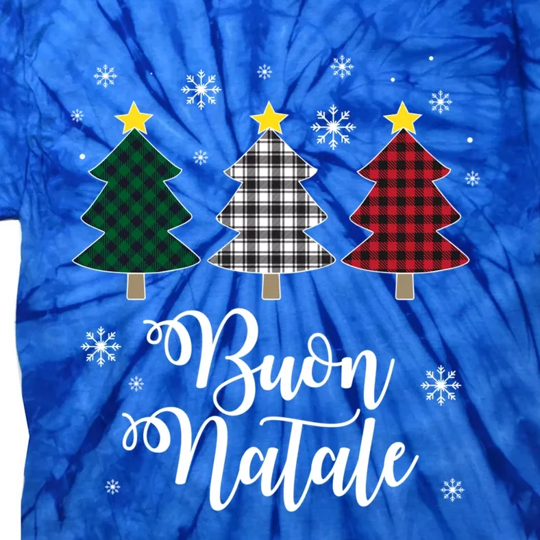 Funny Buon Natale Italy Xmas Holiday Italian Christmas Tree Great Gift Tie-Dye T-Shirt