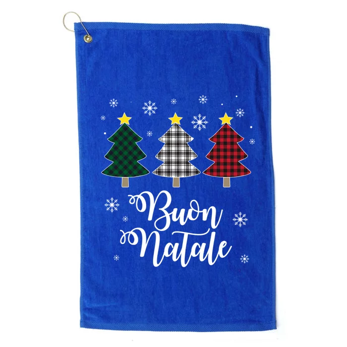 Funny Buon Natale Italy Xmas Holiday Italian Christmas Tree Great Gift Platinum Collection Golf Towel