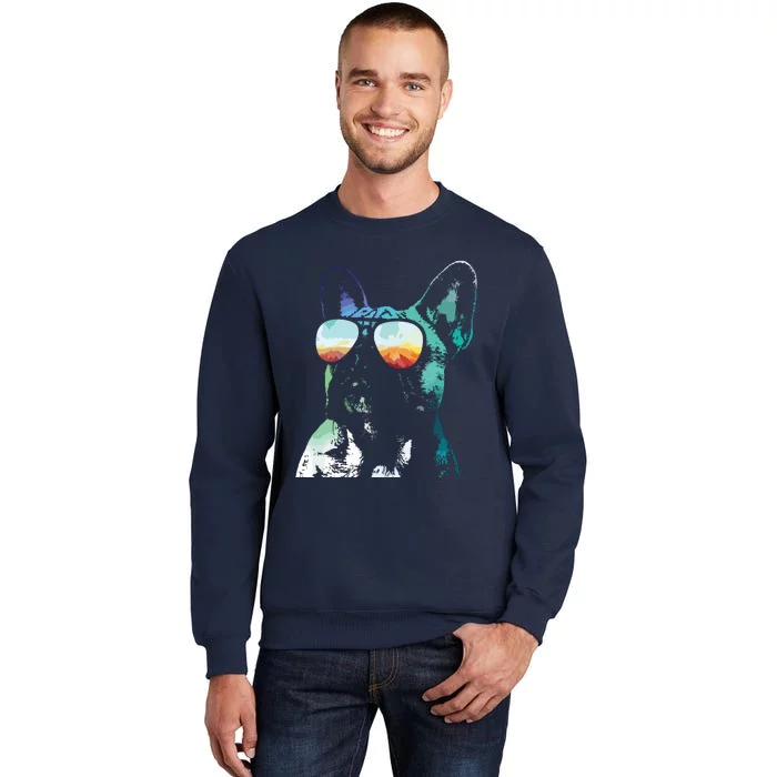 French Bulldog Neon Dog Shirts Sweatshirt