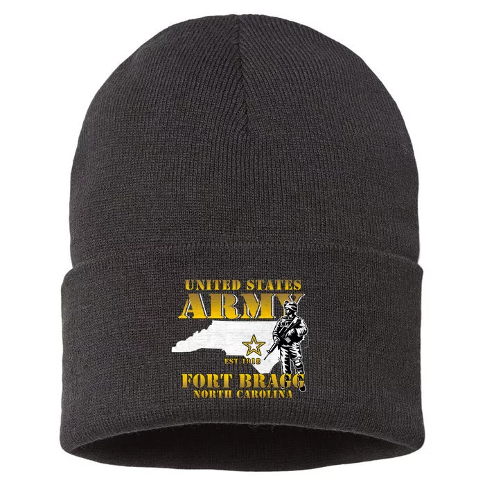 Fort Bragg North Carolina Nc Army Base Army Basic Training Sustainable Knit Beanie