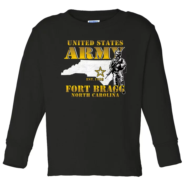 Fort Bragg North Carolina Nc Army Base Army Basic Training Toddler Long Sleeve Shirt